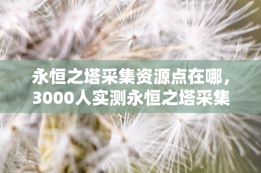 永恒之塔采集资源点在哪,3000人实测永恒之塔采集点疑云,这坐标是策划的恶作剧?我直接绷不住了! 永恒之塔采集资源点在哪,3000人实测永恒之塔采集点疑云,这坐标是策划的恶作剧?我直接绷不住了!