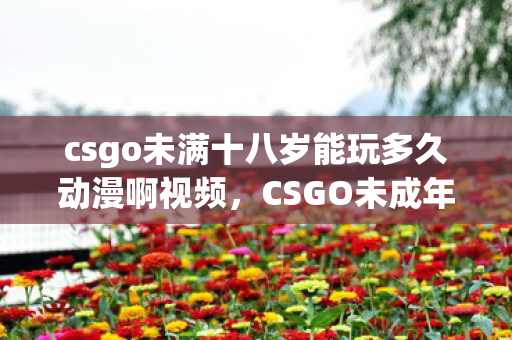 csgo未满十八岁能玩多久动漫啊视频,CSGO未成年时限之谜,深夜游戏里的幽灵时长与未解悬案 csgo未满十八岁能玩多久动漫啊视频,CSGO未成年时限之谜,深夜游戏里的幽灵时长与未解悬案