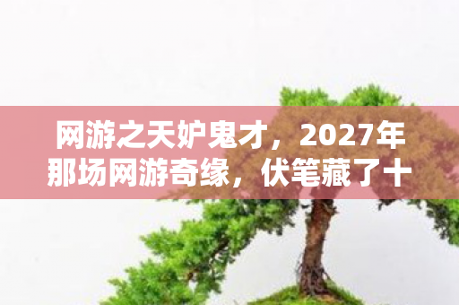 网游之天妒鬼才,2027年那场网游奇缘,伏笔藏了十年,如今想起鼻子一酸 网游之天妒鬼才,2027年那场网游奇缘,伏笔藏了十年,如今想起鼻子一酸