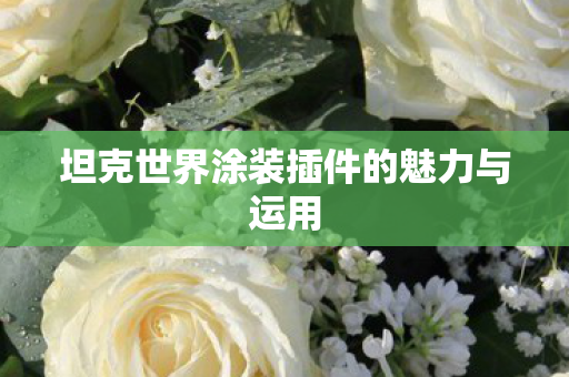 坦克世界涂装插件的魅力与运用图片