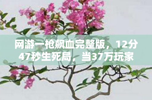 网游一枪飙血完整版，12分47秒生死局，当37万玩家ID在服务器里集体验尸