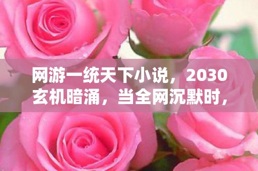 网游一统天下小说，2030玄机暗涌，当全网沉默时，我听见游戏在叩问人生