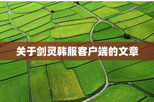 关于剑灵韩服客户端的文章图片