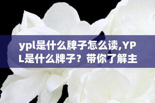 ypl是什么牌子怎么读,YPL是什么牌子？带你了解主打轻舒适的国民生活方式品牌