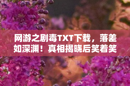 网游之剧毒TXT下载，落差如深渊！真相揭晓后笑着笑着哭了，这网游剧毒谁懂？