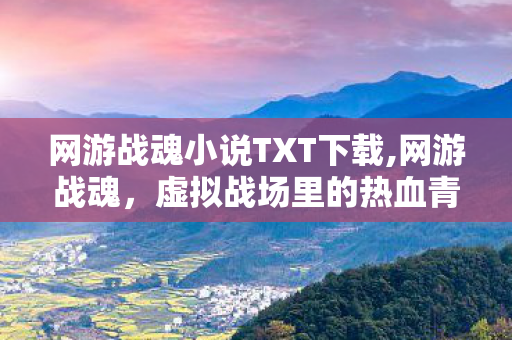 网游战魂小说TXT下载,网游战魂,虚拟战场里的热血青春注脚 网游战魂小说TXT下载,网游战魂,虚拟战场里的热血青春注脚