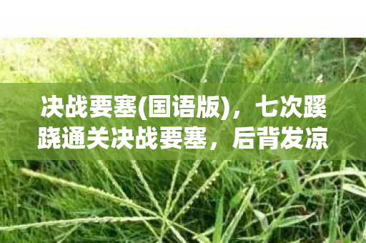 决战要塞(国语版)，七次蹊跷通关决战要塞，后背发凉才知被游戏耍了七年