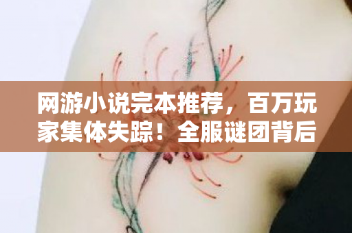 网游小说完本推荐，百万玩家集体失踪！全服谜团背后，那个零氪肝帝竟让所有人破防了