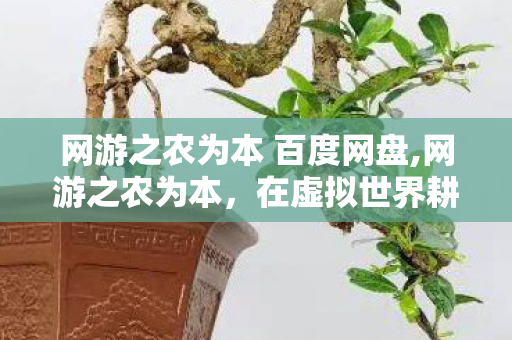 网游之农为本 百度网盘,网游之农为本，在虚拟世界耕出独一份的田园烟火