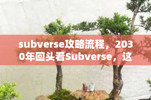 subverse攻略流程，2030年回头看Subverse，这五年玩法狂飙，竟藏着宇宙级人生真相！