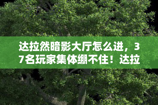 达拉然暗影大厅怎么进，37名玩家集体绷不住！达拉然暗影大厅惊现时间裂缝疑云，真相竟是……