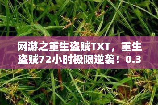 网游之重生盗贼TXT,重生盗贼72小时极限逆袭!0.3秒手速破防全网,这操作是人是鬼? 网游之重生盗贼TXT,重生盗贼72小时极限逆袭!0.3秒手速破防全网,这操作是人是鬼?