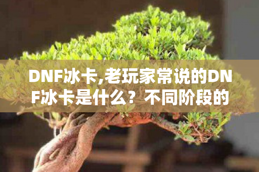 DNF冰卡,老玩家常说的DNF冰卡是什么?不同阶段的主流冰卡全名梳理 DNF冰卡,老玩家常说的DNF冰卡是什么?不同阶段的主流冰卡全名梳理