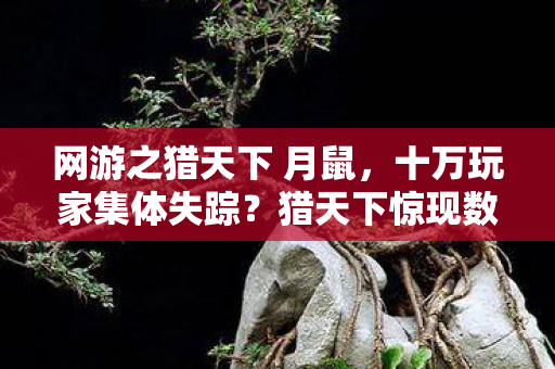 网游之猎天下 月鼠,十万玩家集体失踪?猎天下惊现数据黑洞引全服破防 网游之猎天下 月鼠,十万玩家集体失踪?猎天下惊现数据黑洞引全服破防