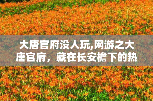 大唐官府没人玩,网游之大唐官府,藏在长安檐下的热血旧梦 大唐官府没人玩,网游之大唐官府,藏在长安檐下的热血旧梦