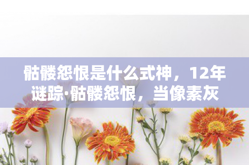 骷髅怨恨是什么式神,12年谜踪·骷髅怨恨,当像素灰烬里浮出千万玩家的泪目答案 骷髅怨恨是什么式神,12年谜踪·骷髅怨恨,当像素灰烬里浮出千万玩家的泪目答案