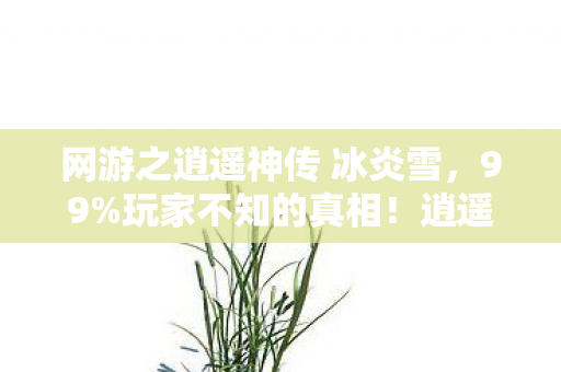 网游之逍遥神传 冰炎雪,99%玩家不知的真相!逍遥神里藏着多少扎心秘密? 网游之逍遥神传 冰炎雪,99%玩家不知的真相!逍遥神里藏着多少扎心秘密?