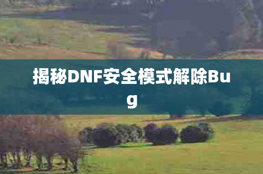 揭秘DNF安全模式解除Bug图片