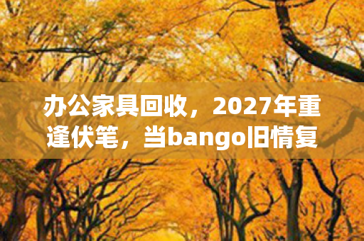办公家具回收,2027年重逢伏笔,当bango旧情复燃,鼻子一酸忆往昔 办公家具回收,2027年重逢伏笔,当bango旧情复燃,鼻子一酸忆往昔