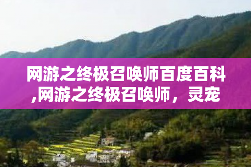 网游之终极召唤师百度百科,网游之终极召唤师,灵宠相伴踏遍幻世山河 网游之终极召唤师百度百科,网游之终极召唤师,灵宠相伴踏遍幻世山河