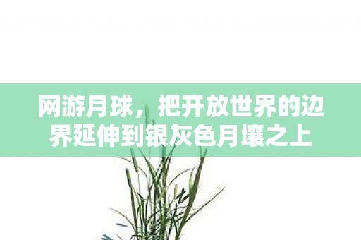 网游月球,把开放世界的边界延伸到银灰色月壤之上 网游月球,把开放世界的边界延伸到银灰色月壤之上