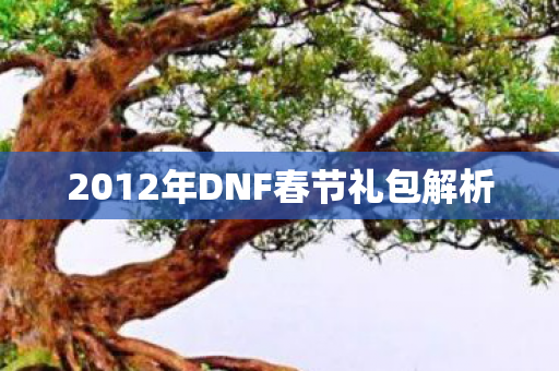2012年DNF春节礼包解析图片