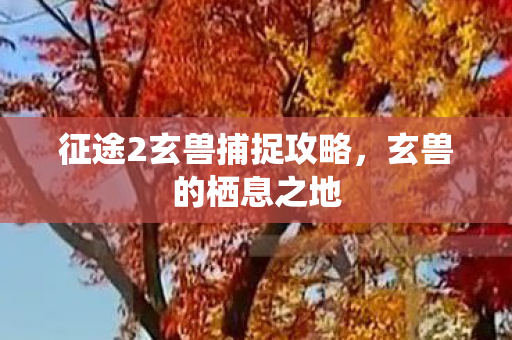 征途2玄兽捕捉攻略图片