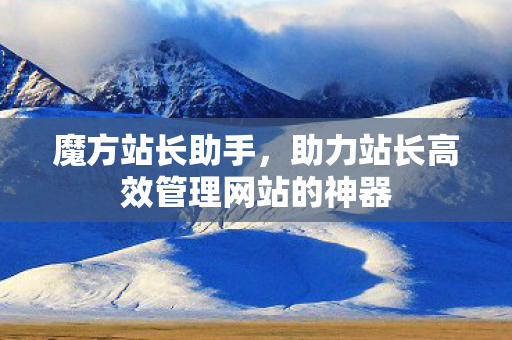 助力站长高效管理网站的神器图片