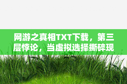 网游之真相TXT下载，第三层悖论，当虚拟选择撕碎现实灵魂的震颤真相