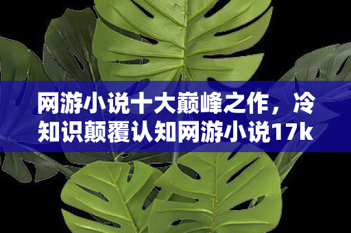 网游小说十大巅峰之作，冷知识颠覆认知网游小说17k里竟藏着让99%玩家目瞪口呆的隐藏设定！