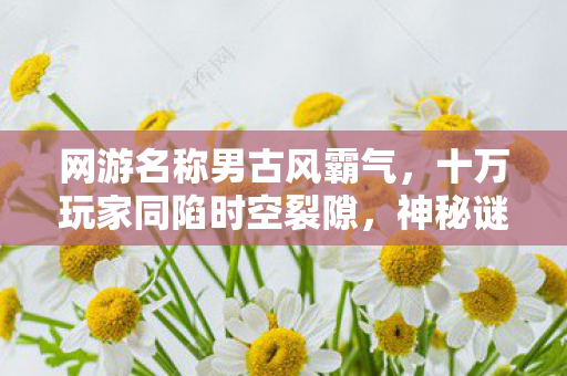 网游名称男古风霸气,十万玩家同陷时空裂隙,神秘谜团竟让全服集体破防! 网游名称男古风霸气,十万玩家同陷时空裂隙,神秘谜团竟让全服集体破防!