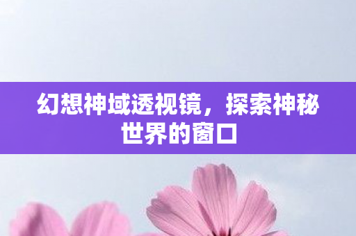 探索神秘世界的窗口图片