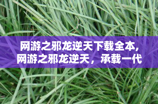 网游之邪龙逆天下载全本,网游之邪龙逆天,承载一代人青春的玄幻网游经典 网游之邪龙逆天下载全本,网游之邪龙逆天,承载一代人青春的玄幻网游经典