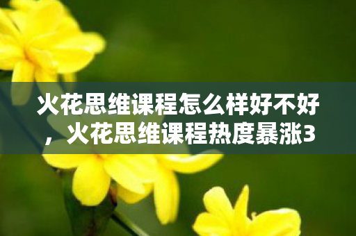 火花思维课程怎么样好不好，火花思维课程热度暴涨300%背后，资本疑云下，谁在让家长心寒？