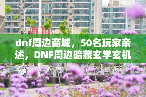 dnf周边商城,50名玩家亲述,DNF周边暗藏玄学玄机?这操作真让人绷不住了! dnf周边商城,50名玩家亲述,DNF周边暗藏玄学玄机?这操作真让人绷不住了!