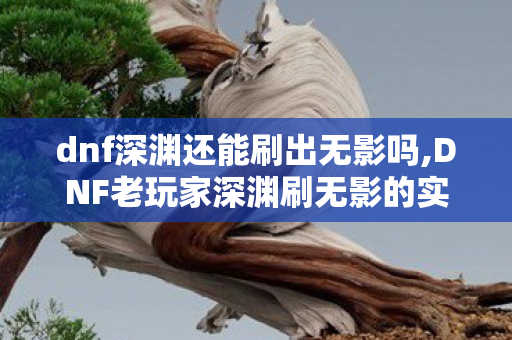 dnf深渊还能刷出无影吗,DNF老玩家深渊刷无影的实用心得，属于鬼剑士的青春回忆