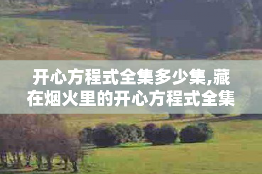 开心方程式全集多少集,藏在烟火里的开心方程式全集,解锁日常幸福感的实用指南 开心方程式全集多少集,藏在烟火里的开心方程式全集,解锁日常幸福感的实用指南