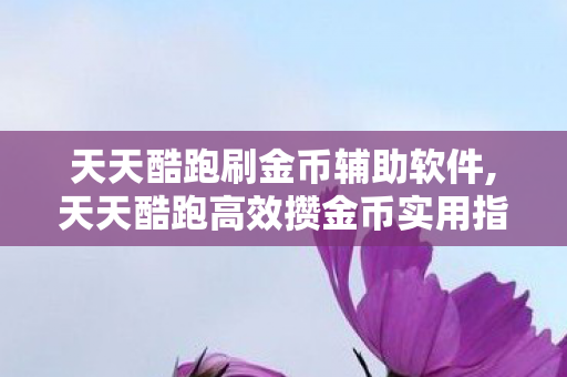 天天酷跑刷金币辅助软件,天天酷跑高效攒金币实用指南,畅享纯粹跑酷乐趣 天天酷跑刷金币辅助软件,天天酷跑高效攒金币实用指南,畅享纯粹跑酷乐趣