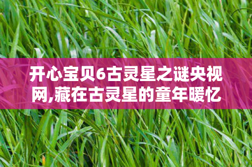 开心宝贝6古灵星之谜央视网,藏在古灵星的童年暖忆