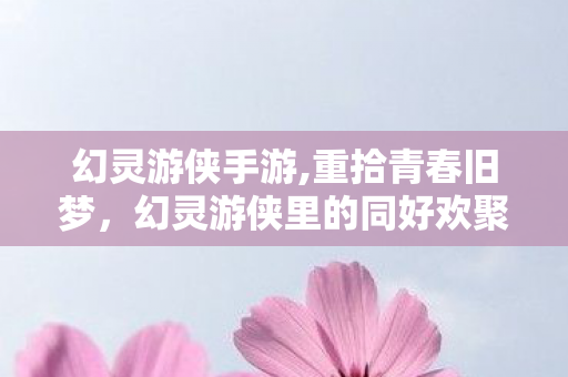 幻灵游侠手游,重拾青春旧梦，幻灵游侠里的同好欢聚时光