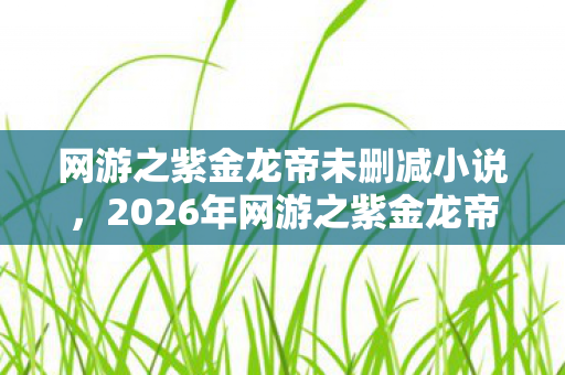 网游之紫金龙帝未删减小说，2026年网游之紫金龙帝爆火！99%玩家卡关的终极谜题竟是……
