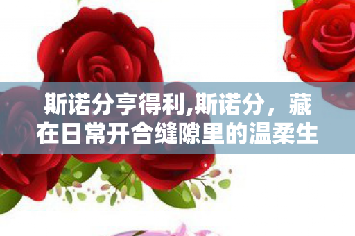 斯诺分亨得利,斯诺分，藏在日常开合缝隙里的温柔生活注脚