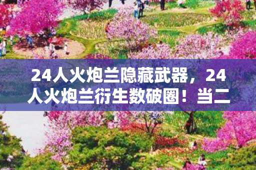 24人火炮兰隐藏武器,24人火炮兰衍生数破圈!当二次元狂热撞碎三次元钱包的意想不到 24人火炮兰隐藏武器,24人火炮兰衍生数破圈!当二次元狂热撞碎三次元钱包的意想不到