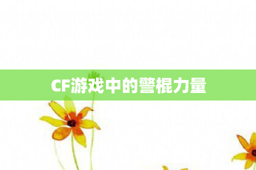CF游戏中的警棍力量图片