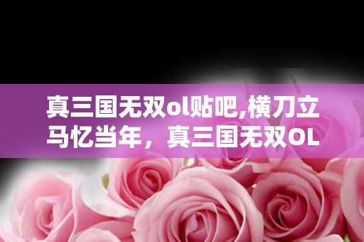 真三国无双ol贴吧,横刀立马忆当年,真三国无双OL里的群雄逐鹿旧时光 真三国无双ol贴吧,横刀立马忆当年,真三国无双OL里的群雄逐鹿旧时光