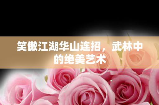 笑傲江湖华山连招图片