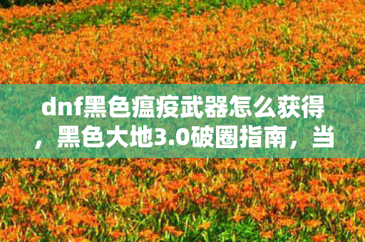 dnf黑色瘟疫武器怎么获得,黑色大地3.0破圈指南,当手办堆成血条,我的冰箱在哭 dnf黑色瘟疫武器怎么获得,黑色大地3.0破圈指南,当手办堆成血条,我的冰箱在哭