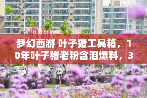 梦幻西游 叶子猪工具箱，10年叶子猪老粉含泪爆料，3招绝技让帮战胜率暴涨70%，背后竟藏着这个致命真相！