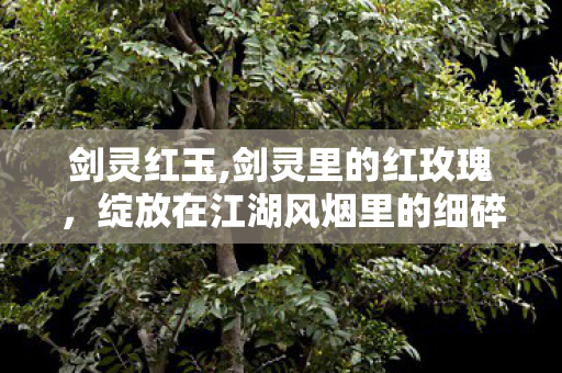 剑灵红玉,剑灵里的红玫瑰，绽放在江湖风烟里的细碎温柔
