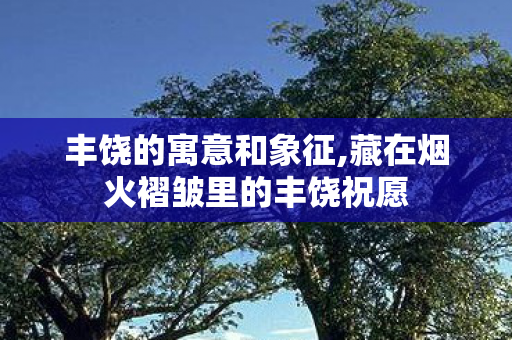 丰饶的寓意和象征,藏在烟火褶皱里的丰饶祝愿